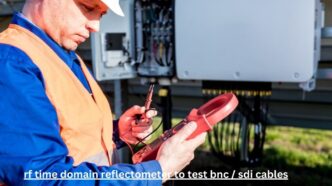 rf time domain reflectometer to test bnc / sdi cables